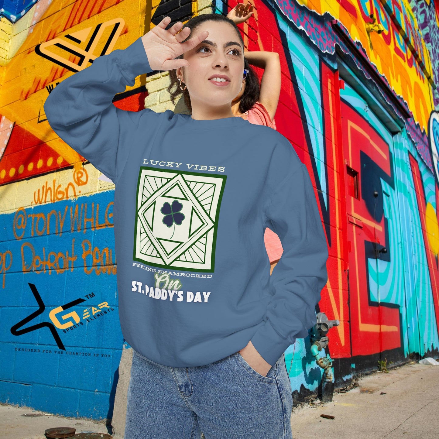 Unisex Garment-Dyed Sweatshirt_ N2+ Series UGDSS PT2WW005_ WesternWaves Limited Edition_