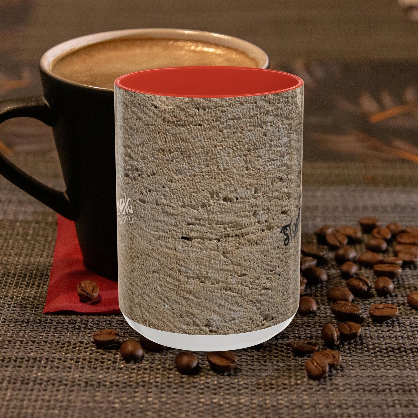 Accent Coffee Mug 11, 15oz_ N2 Series SPW ACM11OZ PT2WW013_ Limited Edition Perfect Blend of Style by WesternWaves: