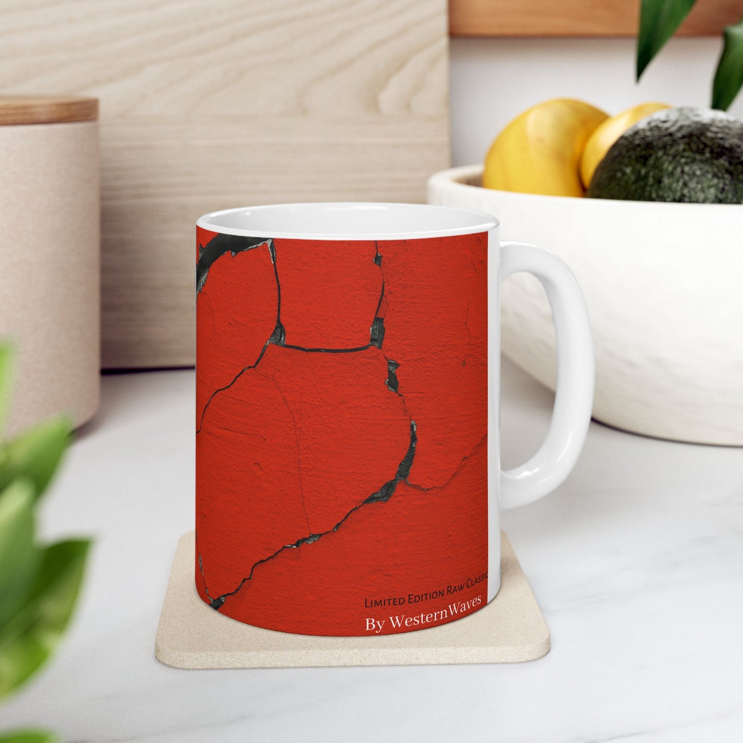 Ceramic Mug (11oz, 15oz)_ N2 Series SPW CM11, 15OZ PT2WW010_ Limited Edition Ceramic Masterpiece by WesternWaves: