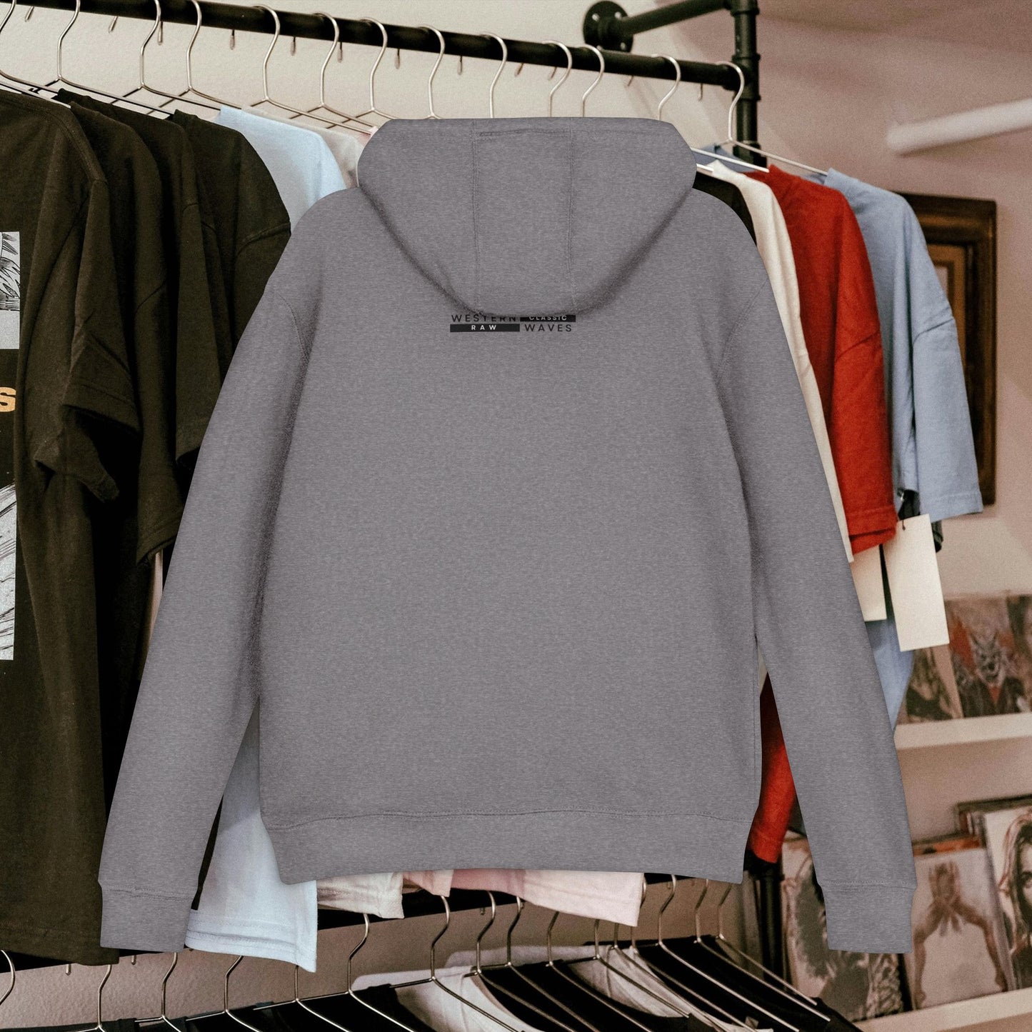 Unisex French Terry hoodie_ N8* Series USFTH PT2WW001_ Limited Edition Everyday Comfort by WesternWaves: