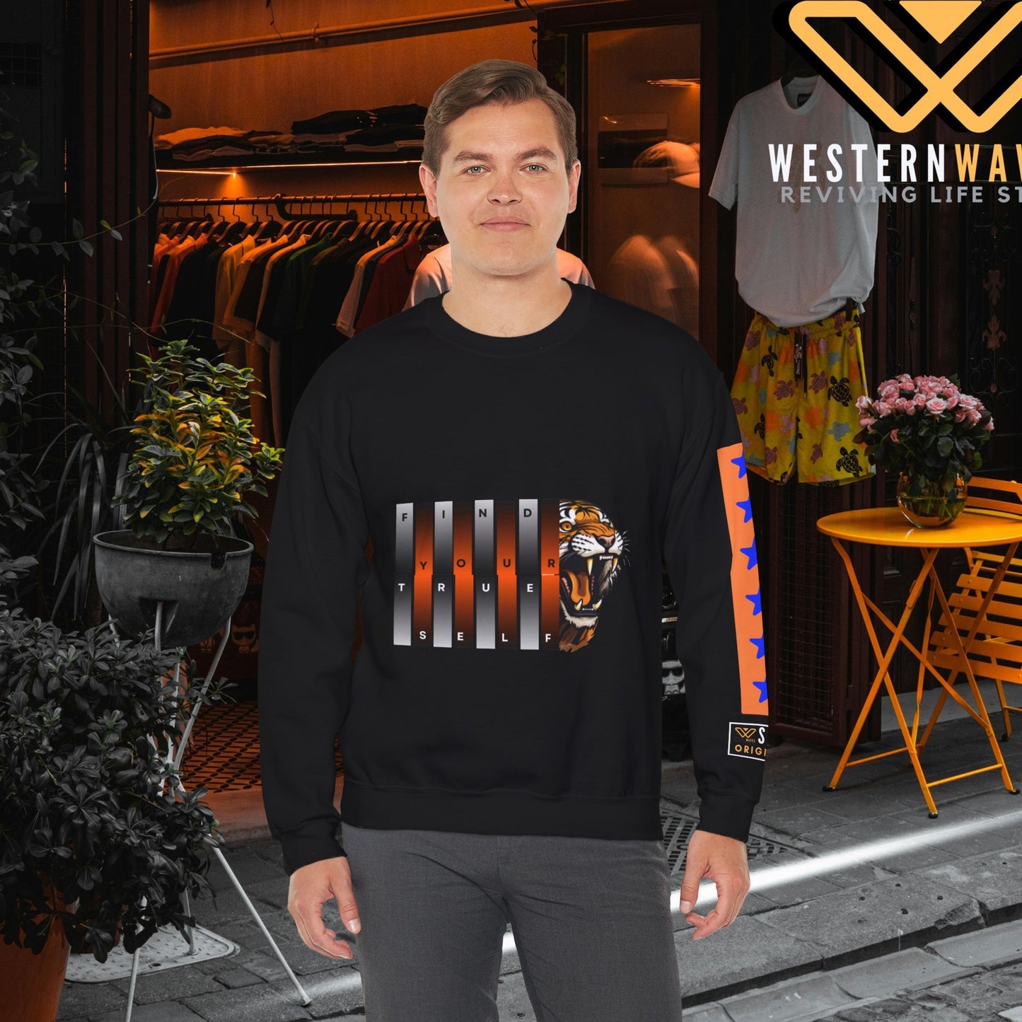 Unisex Heavy Blend™ Crewneck Sweatshirt_ N2 Series SPW UHBCSS PT2WW011_ Limited Edition Pure Luxury  By WesternWaves: