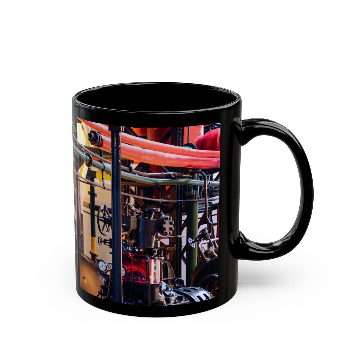 Black Mug (11oz, 15oz) _ SPW CBM PT2WW007_ Limited Edition Statement Piece by WesternWaves: