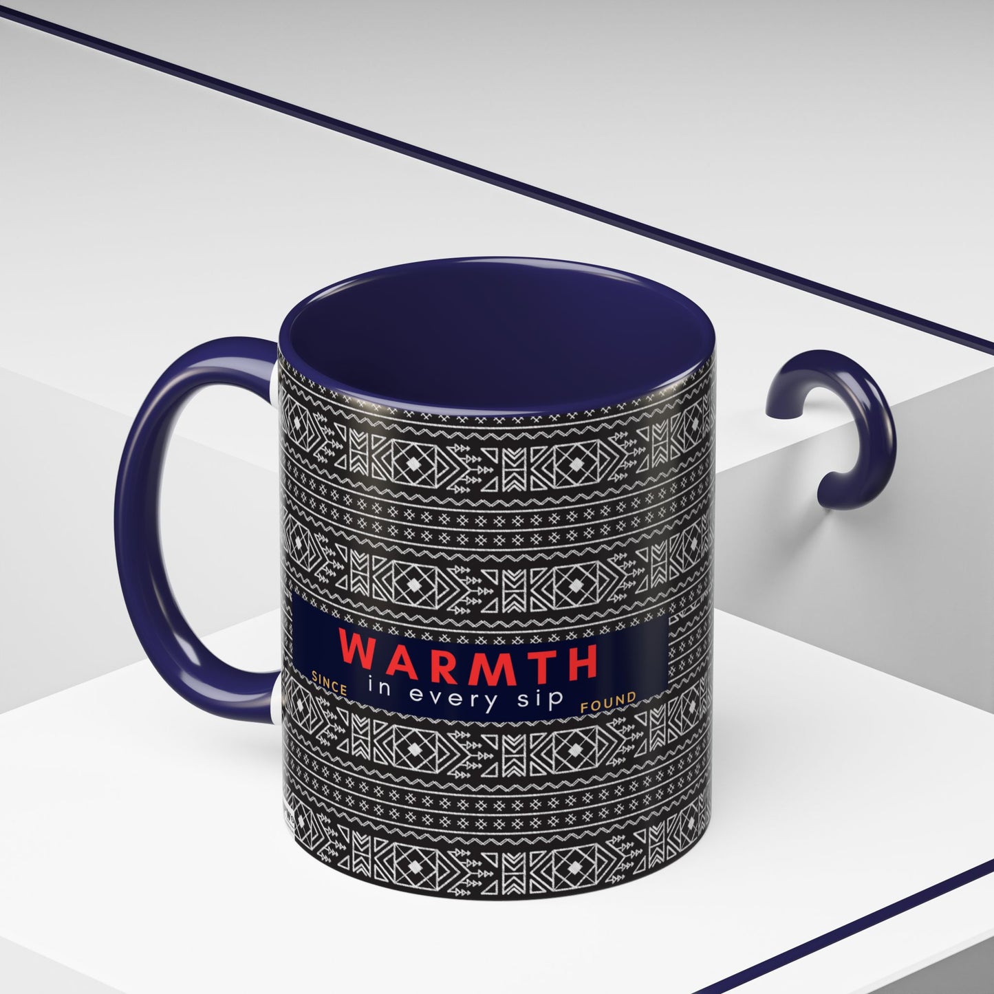 Accent Coffee Mug 11, 15oz_ N2 Series SPW ACM11OZ PT2WW007_ Vibrant Limited Edition Design by WesternWawes: