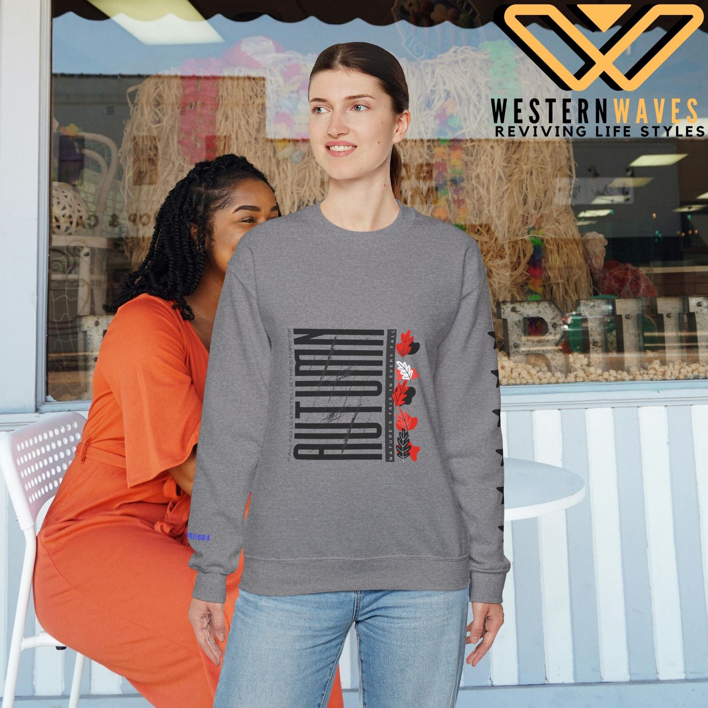 Unisex Heavy Blend™ Crewneck Sweatshirt_ N2 Series SPW UHBCSS PT2WW021_ Limited Edition Pure Luxury  By WesternWaves: