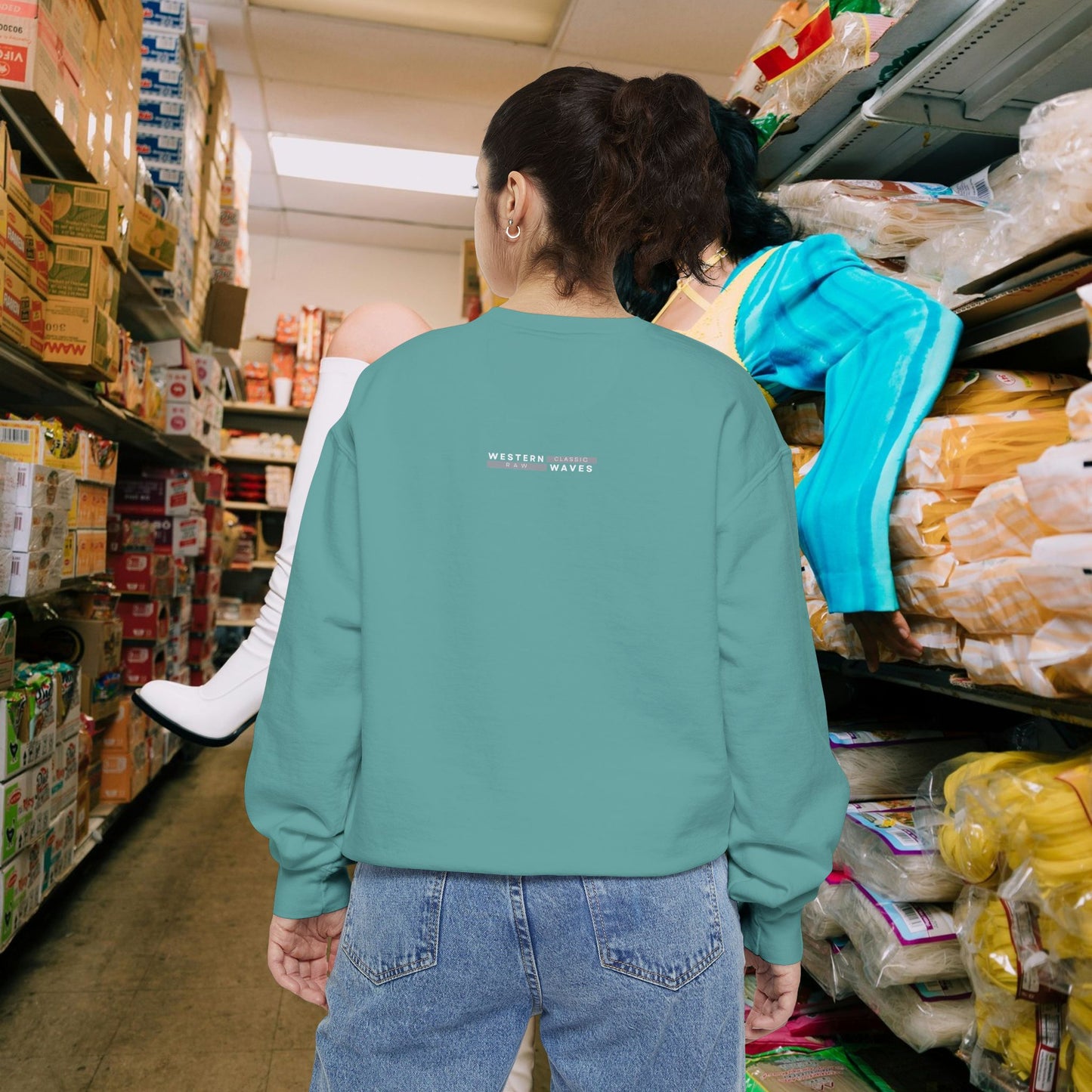 Unisex Garment-dyed Sweatshirt_ Series UWD 063_  Limited Edition Cozy Apparel for Adventurers by WesternWaves: