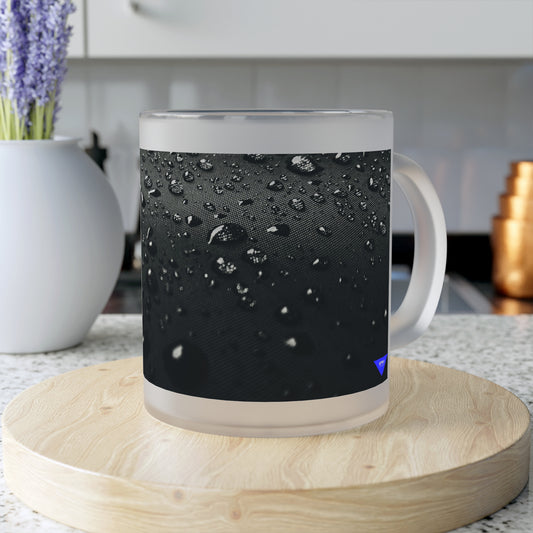 Frosted Glass Mug_ N2+ Series FGM PT2WW006_ Limited Edition Whimsical Dreams Frosted Glass Mug by WesternWaves: