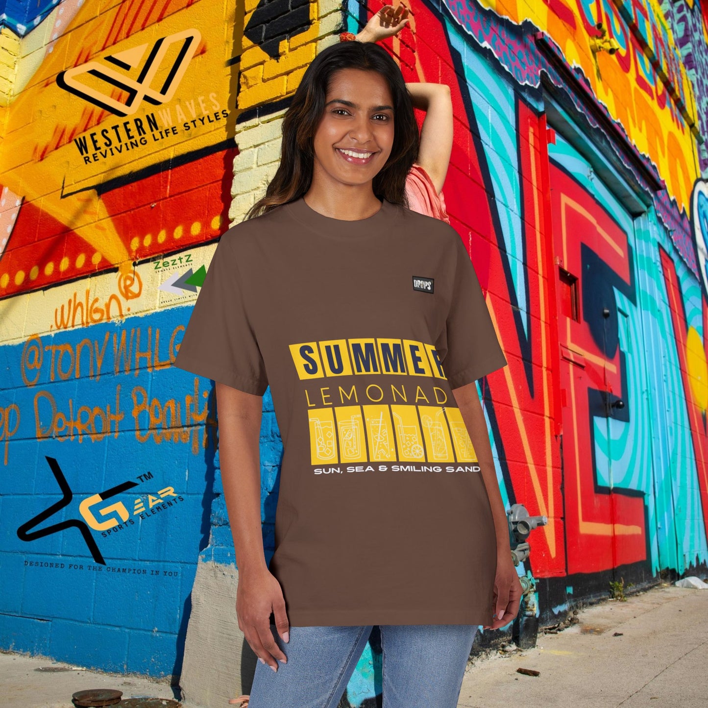Summer Lemonade Unisex Drop-Shoulder T-Shirt_ Chill Vibes for Sun Lovers_ 17 May 2025_ 001