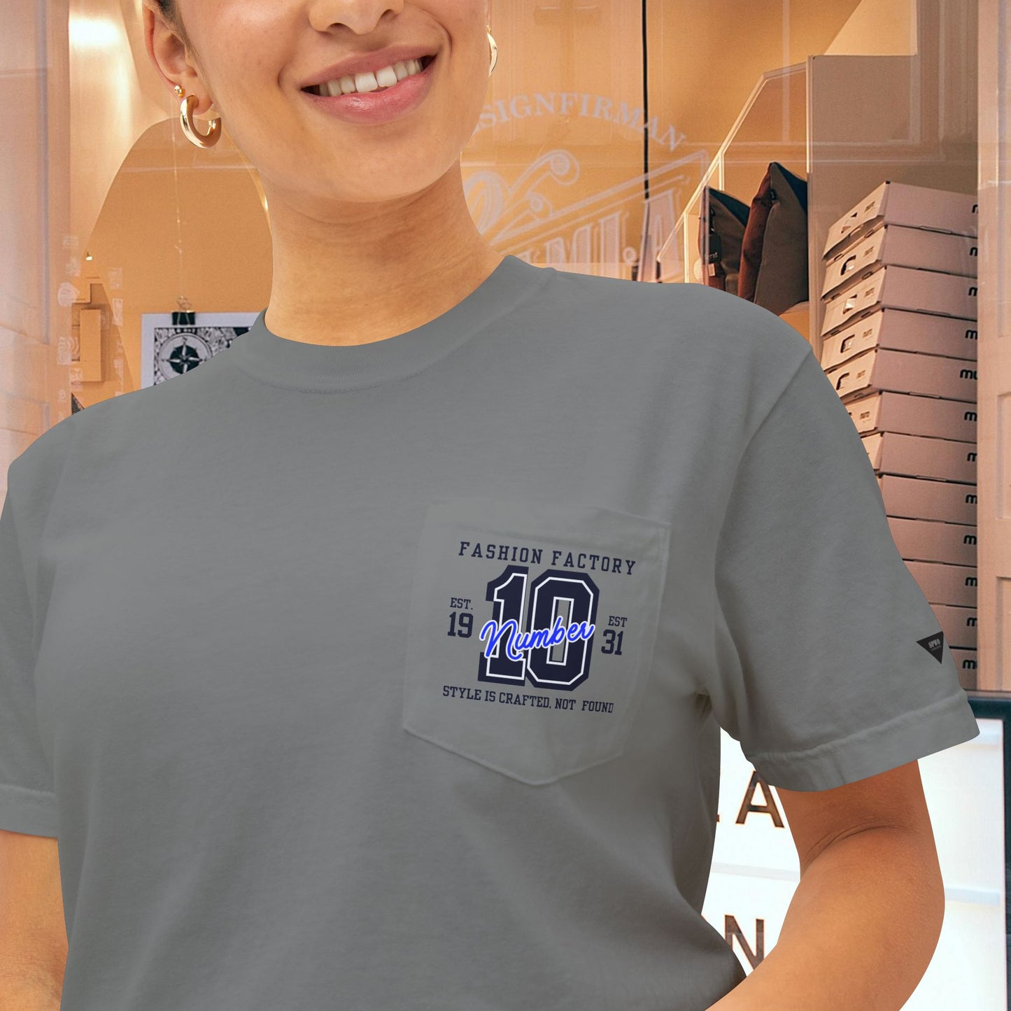 Unisex Garment-Dyed Pocket T-Shirt_ N3+ Series USGDPTS PT2WW001_ Limited Edition Raw Classic by WesternWaves: