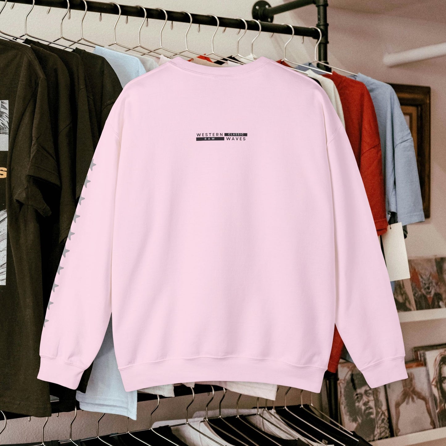 Unisex Heavy Blend™ Crewneck Sweatshirt_ N2 Series UHBCSS PT2WW007_ Limited Edition Pure Luxury  By WesternWaves: