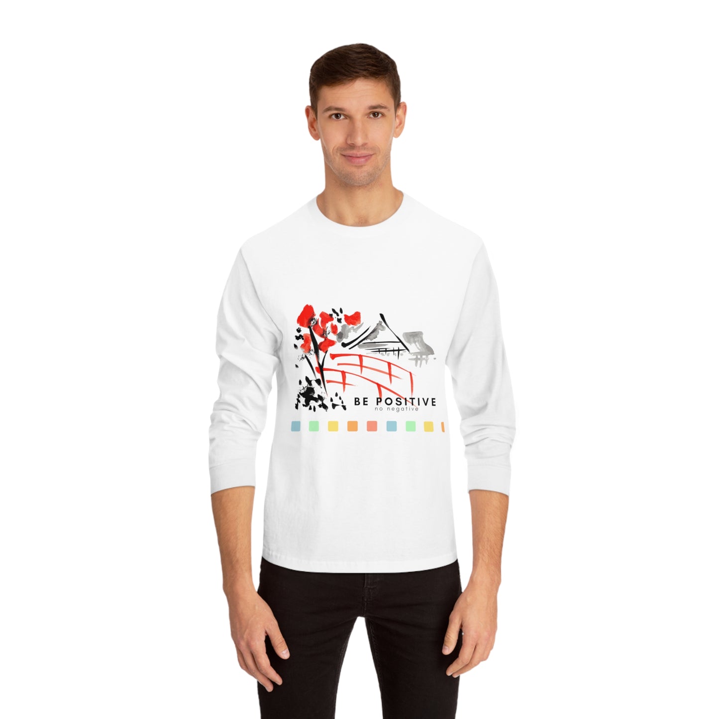 Unisex Classic Long Sleeve T-Shirt_ N2 Series SPW CLSTS PT2WW001_ Limited Edition 100% US Cotton product by WesternWaves: