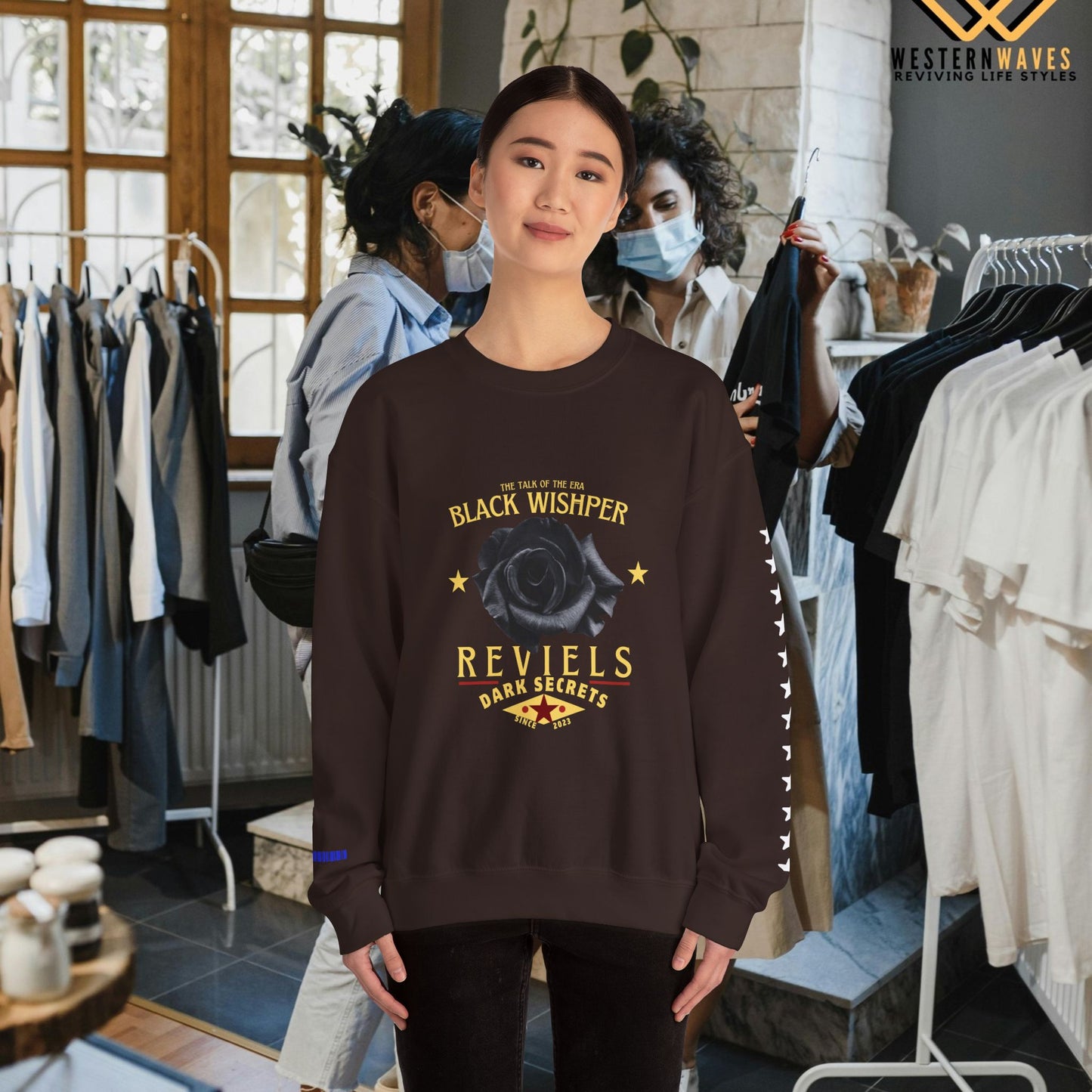 Unisex Heavy Blend™ Crewneck Sweatshirt_ N2 Series SPW UHBCSS PT2WV011_Limited Edition Pure Luxuryby WesternWaves: