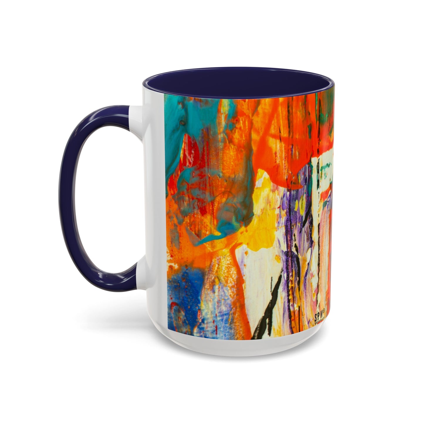 Accent Coffee Mug (11, 15oz)_ N2 Series SPW ACMUG PT2WW002_ Limited Edition Mug by WesternWaves: