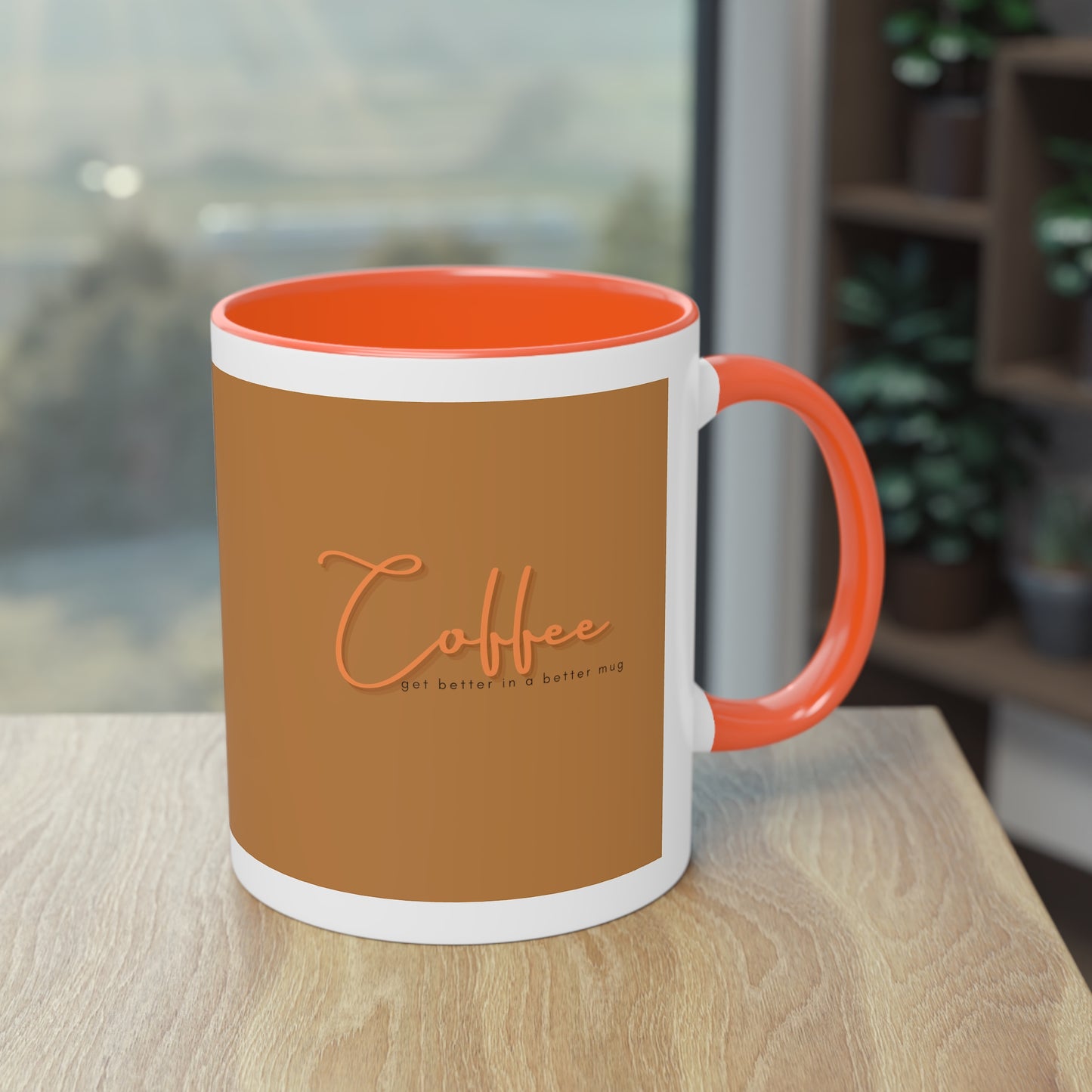 Two-Tone Coffee Mug, 11oz_ N2 Series TTCMUG PT2WW001_ Limited Edition Sipping Experience Both Pleasurable & Convenient by WesternWaves: