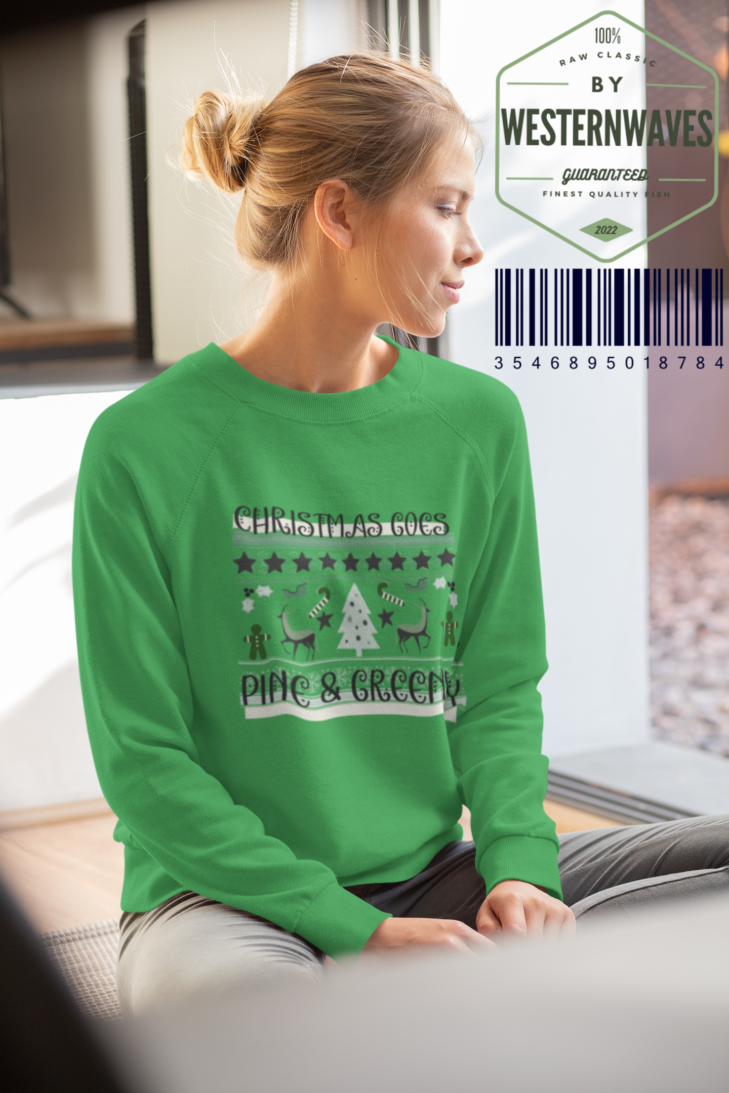 Unisex Lightweight Crewneck Sweatshirt_ N2 Series SPW ULWCSS PT2WW012_Limited Edition Unparalleled Quality by WesternWaves: