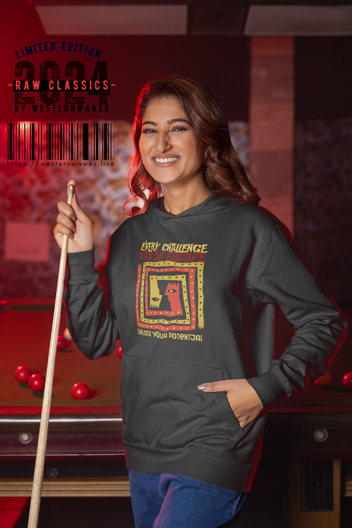 Unisex Lightweight Hooded Sweatshirt – N2 Series SPW USLWHSS PT2WW014_ Limited Edition Crafted Comfort by WesternWaves: