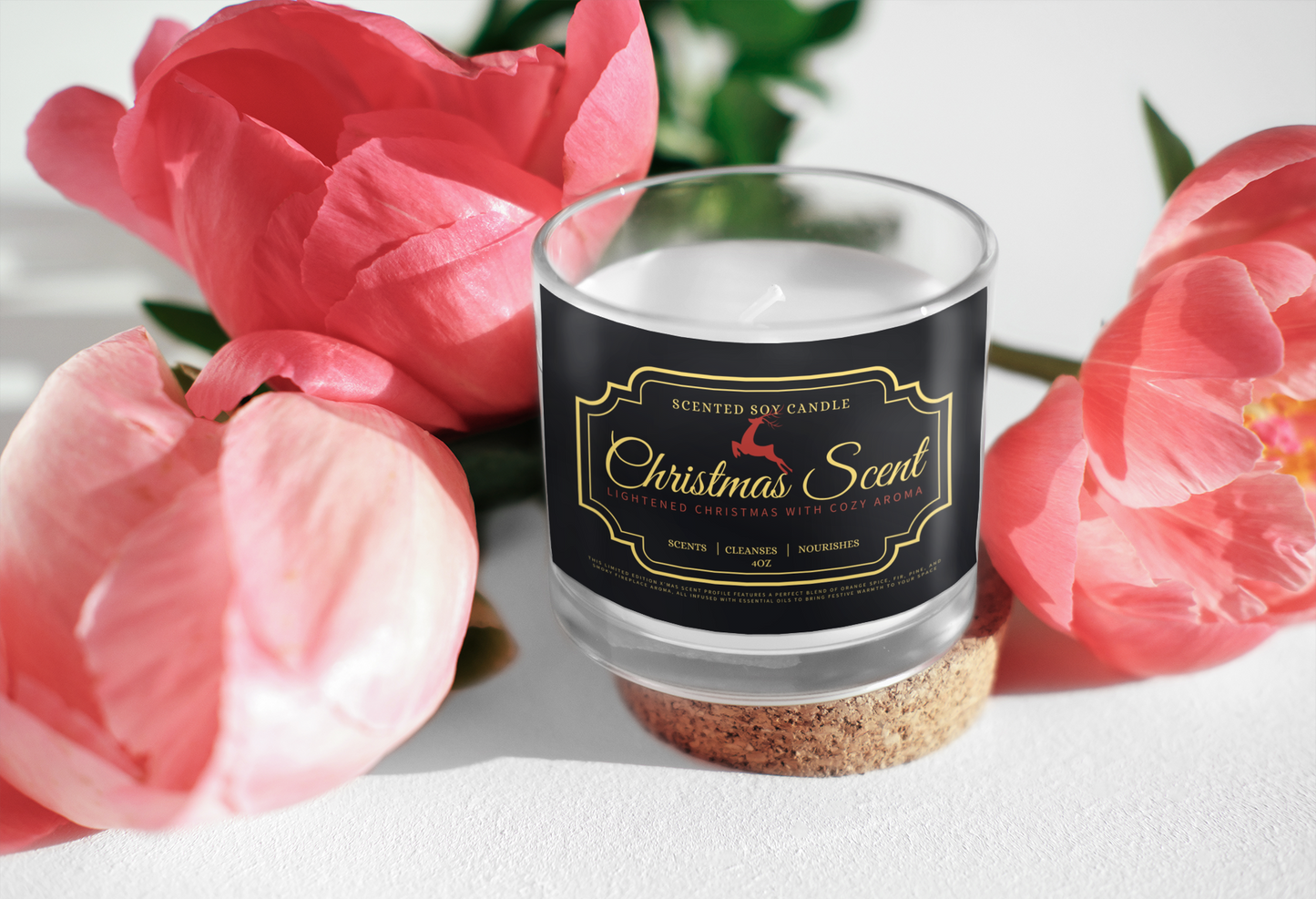 Scented Soy Candle, 9oz_ N2 Series SSC9Z PT2WW001_ Limited Edition Christmas Aroma by Westernwaves: