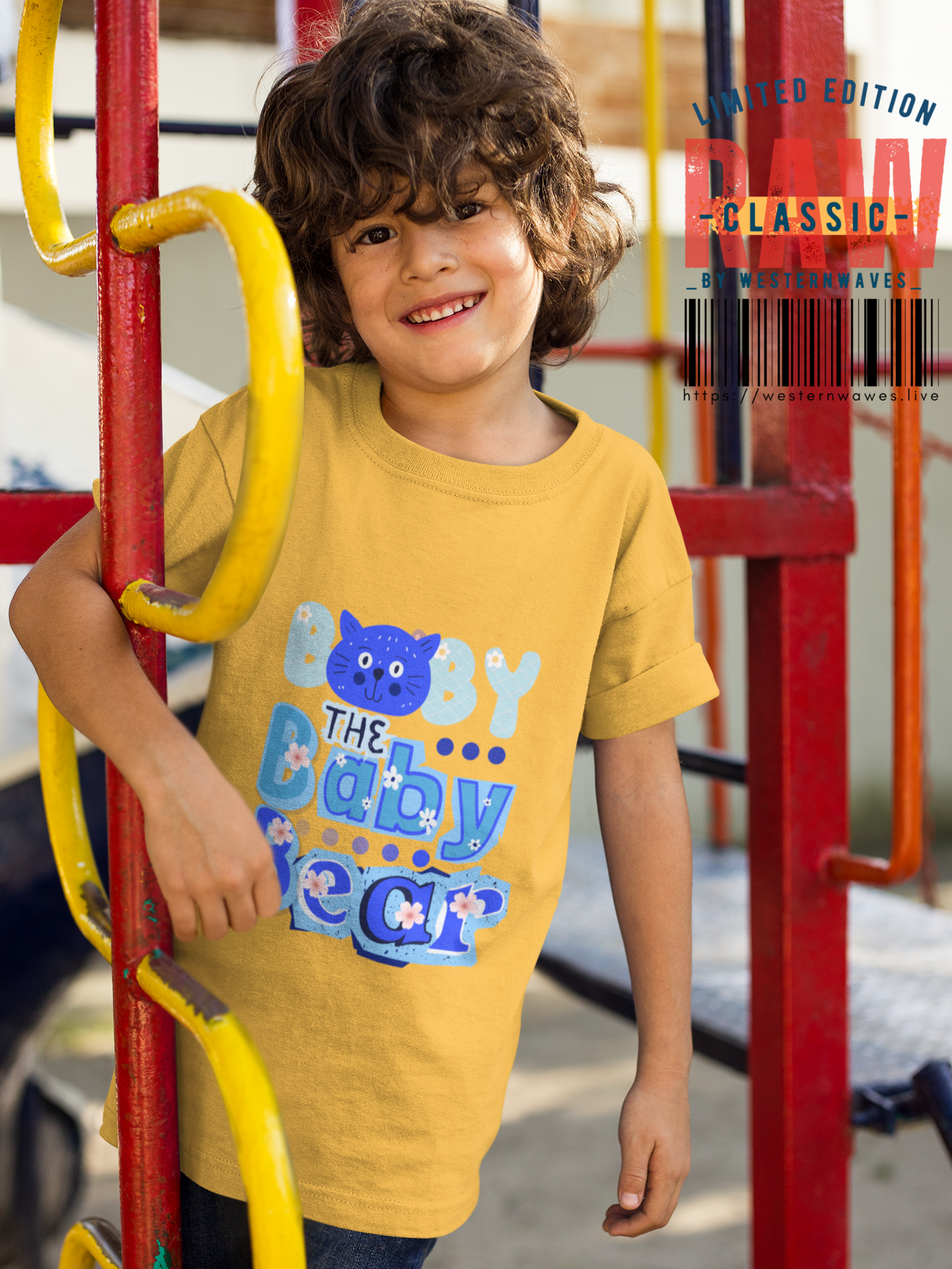 Kids Heavy Cotton™ Tee_ N2+ Series SPW KHCT PT2WW005_Limited Edition Durable Comfort for Every Adventure by WesternWaves: