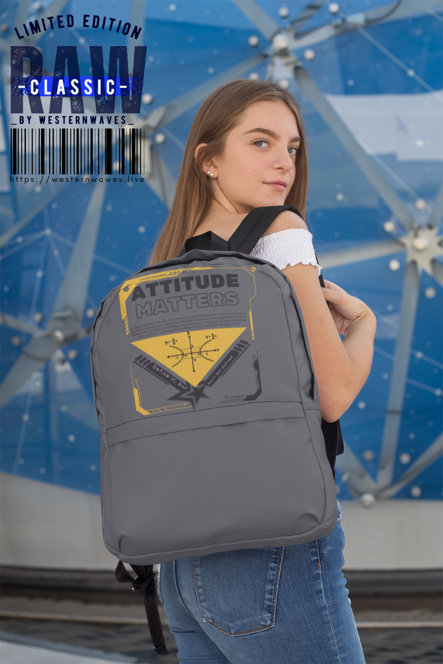 Unisex Casual Shoulder Backpack_ N2 Series SPW US CSBPACK PT2WW001_ Limited Edition by WesternWaves: