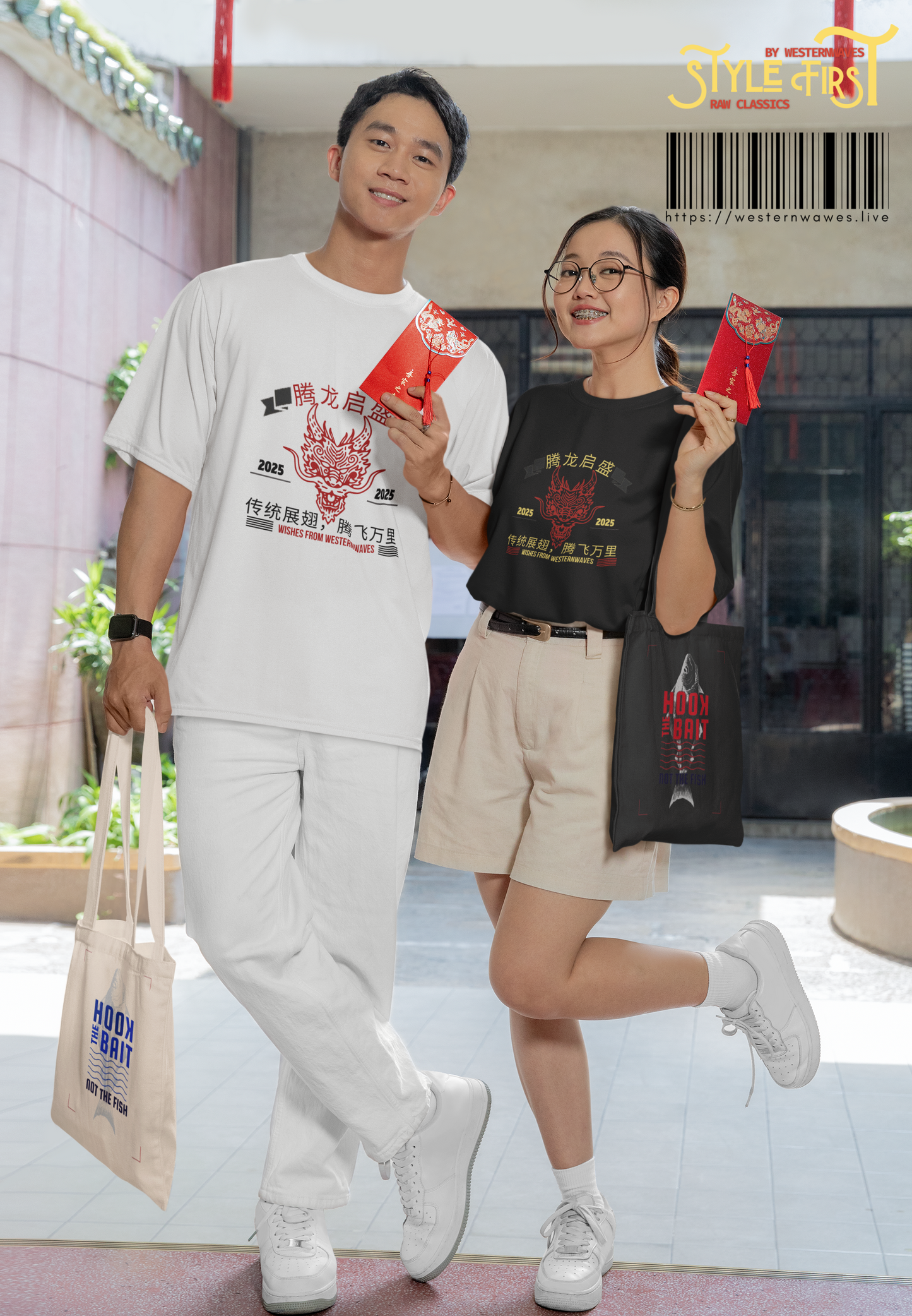 Unisex Garment-Dyed T-shirt_ N3+ Series USGDTS PT2WW003_ Comfort Colors 1717_ ‘Election America’ Limited Edition Fusion of Style For Chinese New Year Celebrations by WesternWaves: