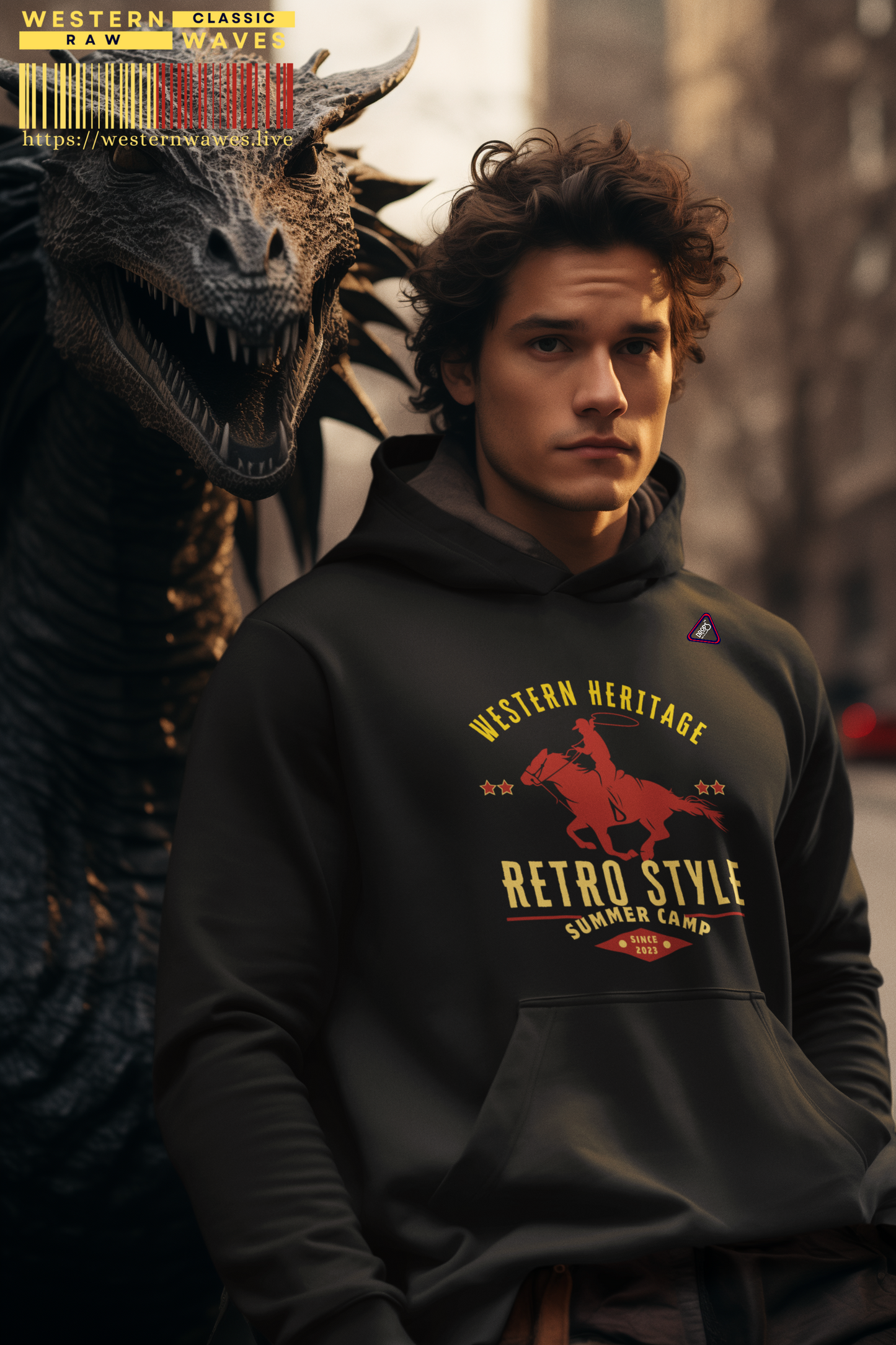 Unisex Full Zip Hoodie_ N7+ Series USFZHOODIE PT2WW004_ Limited Edition Trendy Vibes by WesternWaves: