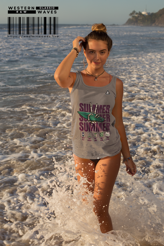 Unisex Stonewash Tank Top_ Series N8+ USSWTTOP PT2WW001_ Limited Edition Summer Essential by WesternWaves_