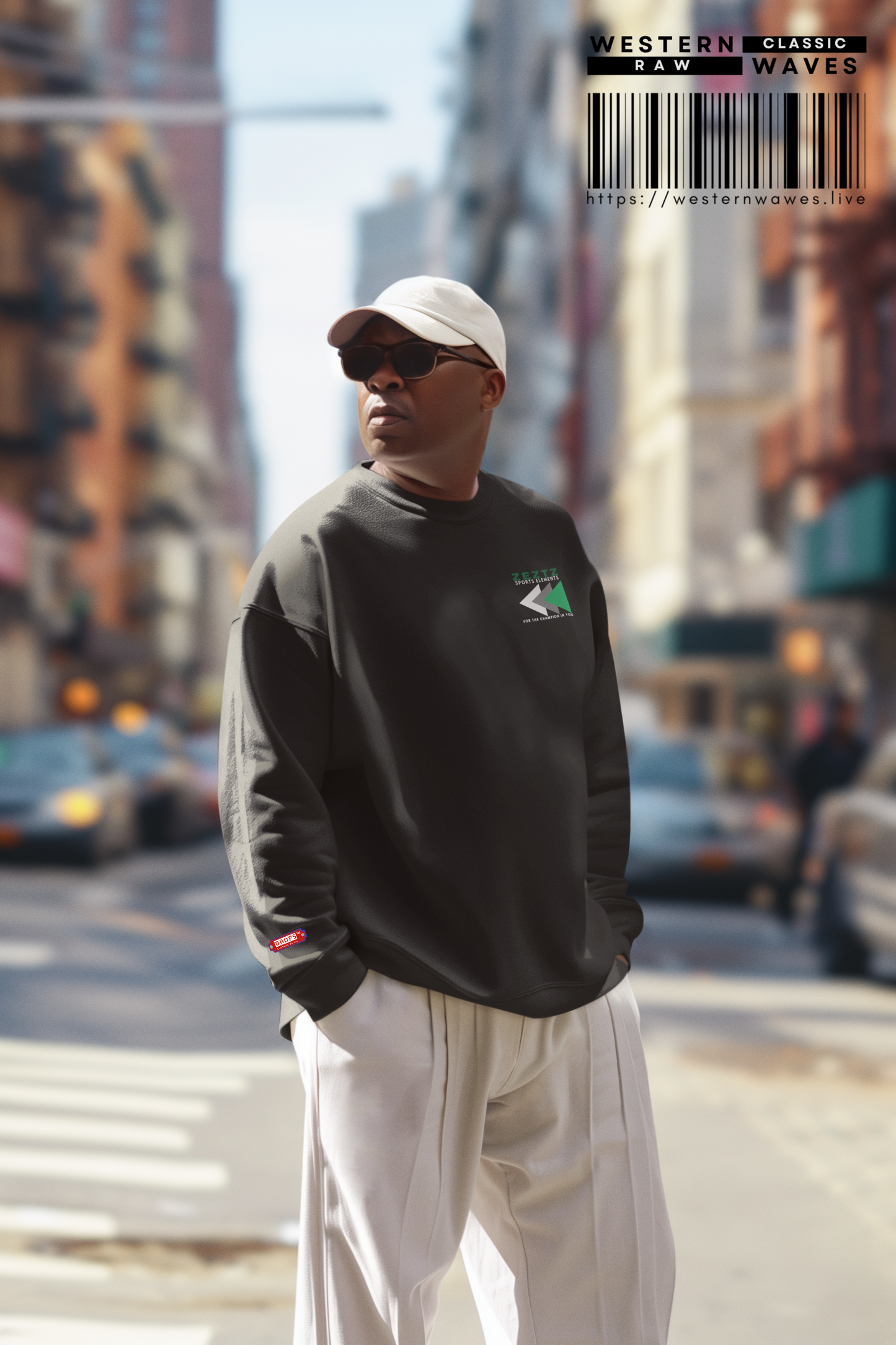Men's Crewneck Sweatshirt_ N7* Series M'SCNSS PT2WW001_ Limited Edition Cozy Casual Wear by WesternWaves: