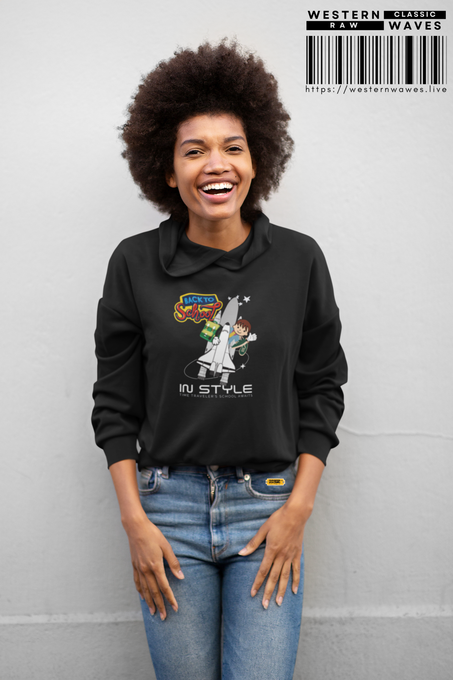 Youth Heavy Blend Hooded Sweatshirt_ Cozy Comfort & Playful Prints for Active Kids_ N8 Series YHBHS002_ Back to School Series Limited Edition by WesternWaves: