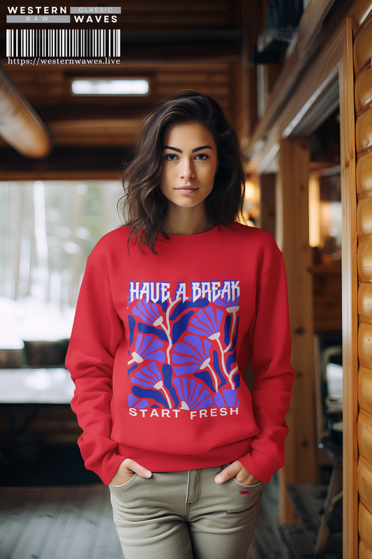 Unisex Sponge Fleece Raglan Sweatshirt_ Series UWD 062_ Limited Edition Cozy Fashion Streewear by WesternWaves: