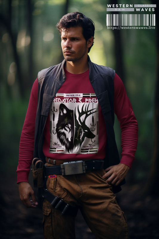 Predator & Prey Sweatshirt_ 03 Sep 2025_ Cozy Unisex Pullover, Nature Lover Apparel, Gifts for Wildlife Enthusiasts, Fall Fashion Layer