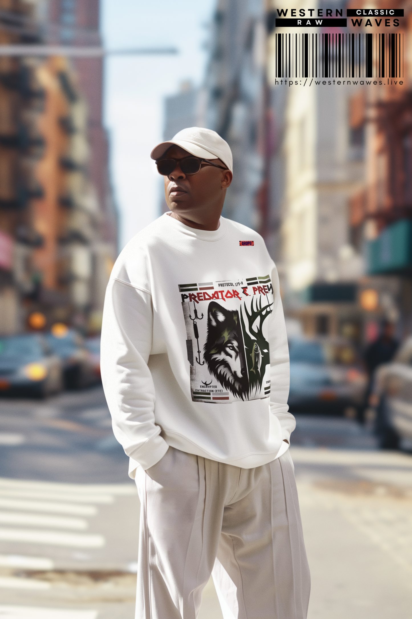 Predator & Prey Sweatshirt_ 03 Sep 2025_ Cozy Unisex Pullover, Nature Lover Apparel, Gifts for Wildlife Enthusiasts, Fall Fashion Layer