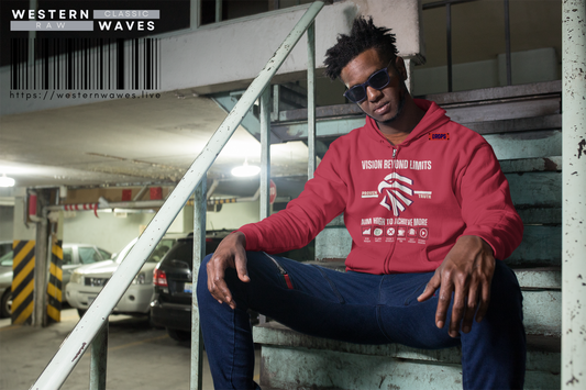Unisex Full Zip Hoodie_ Series N8+ USFZH PT2WW002_ SHD 001_ Limited Edition Casual Wear by WesternWaves: