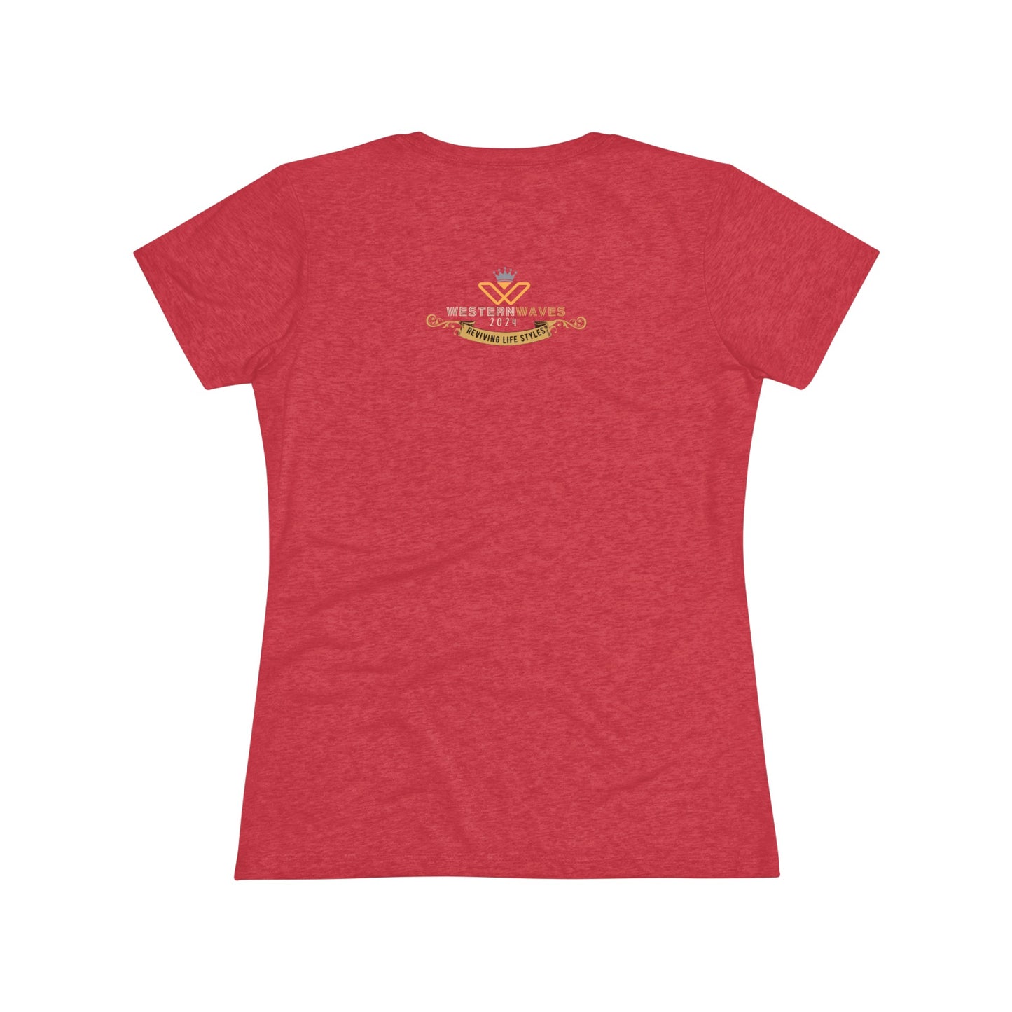 Women's Triblend Tee_ N Series SPW WTBT PT2WV002_ Limited Edition Designer Tee by SPW of WesternWaves