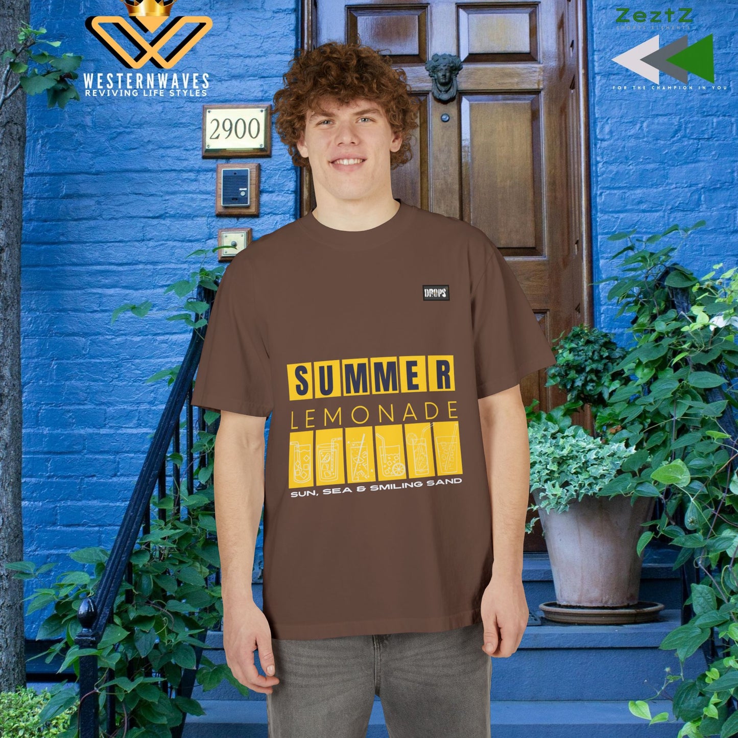 Summer Lemonade Unisex Drop-Shoulder T-Shirt_ Chill Vibes for Sun Lovers_ 17 May 2025_ 001