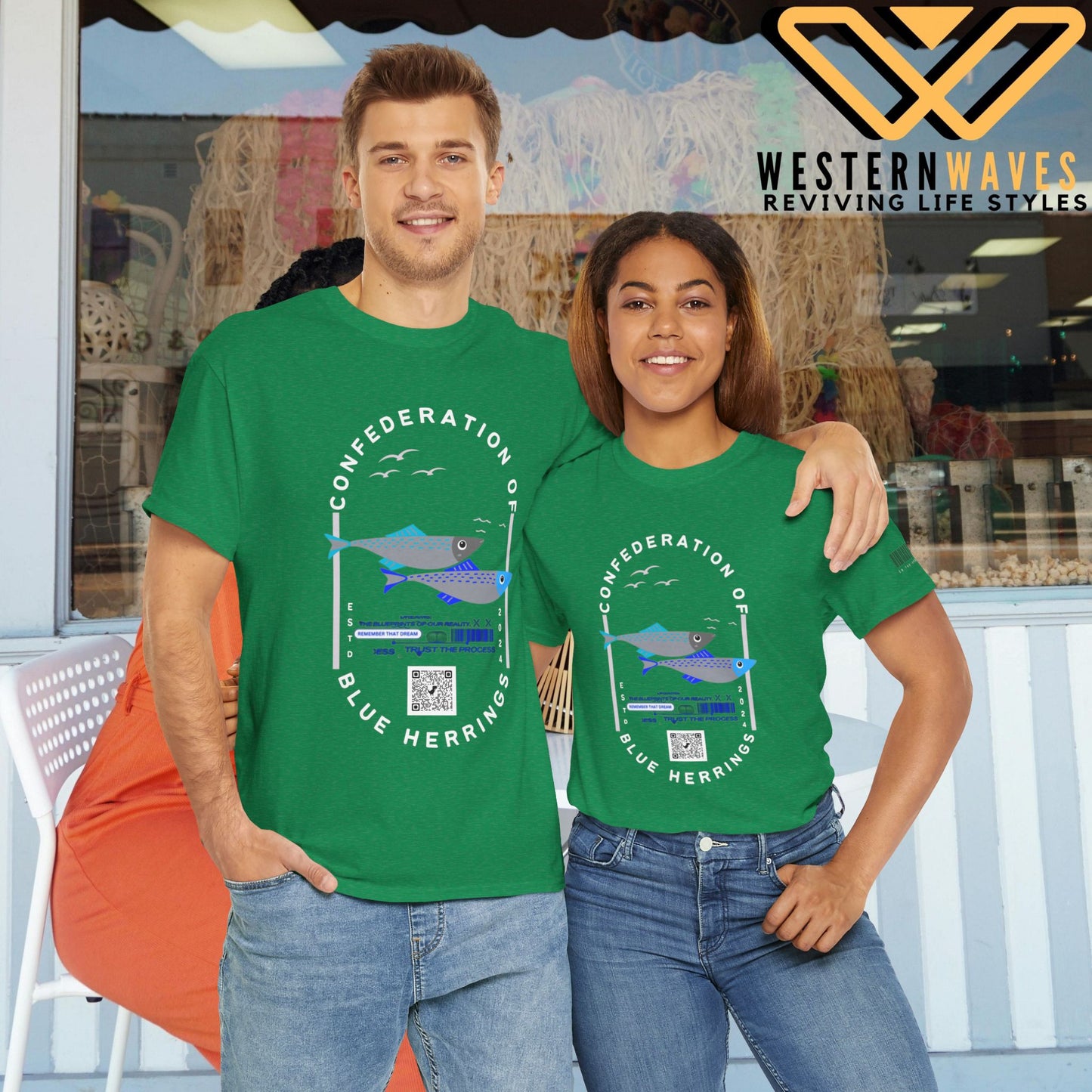 Unisex Heavy Cotton Tee_ Crafted from premium 100% cotton_ N2 Series SPW UHCT PT2WW003A_ Limited Edition Maximum Comfort  by WesternWaves: