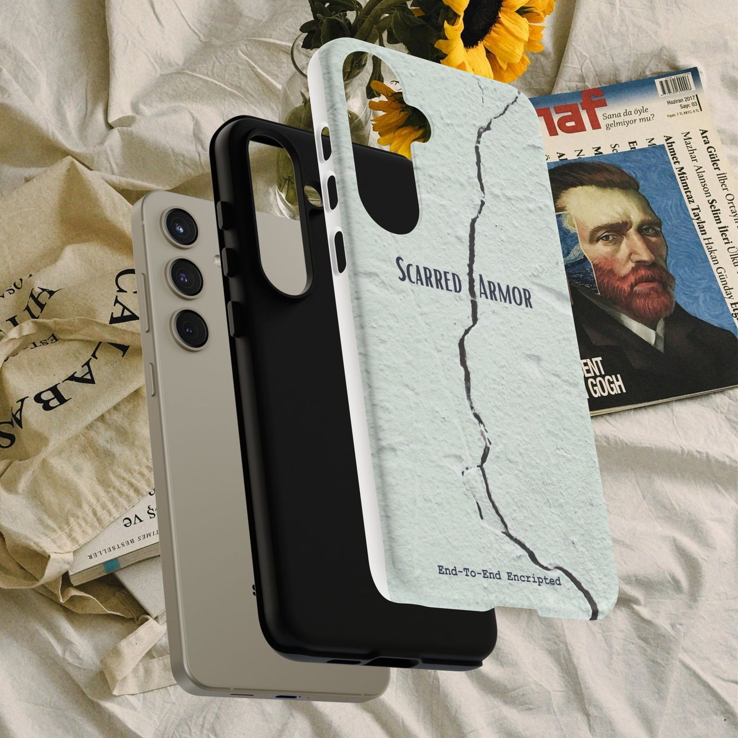 Tough Cases_ Samsung Galaxy Phone Case_ Series N8+ TCPCASE PT2WW003_ Limited Edition  Scarred Armor Design Samsung Galaxy Phone Cases by WesternWaves: