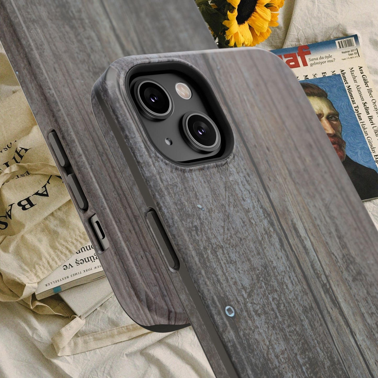 Impact-Resistant Tough Cases_ iPhone Case_ Series N8+ TCPCASE PT2WW006_ Limited Edition  Wooden Grain Phone Case for iPhones by WesternWaves: