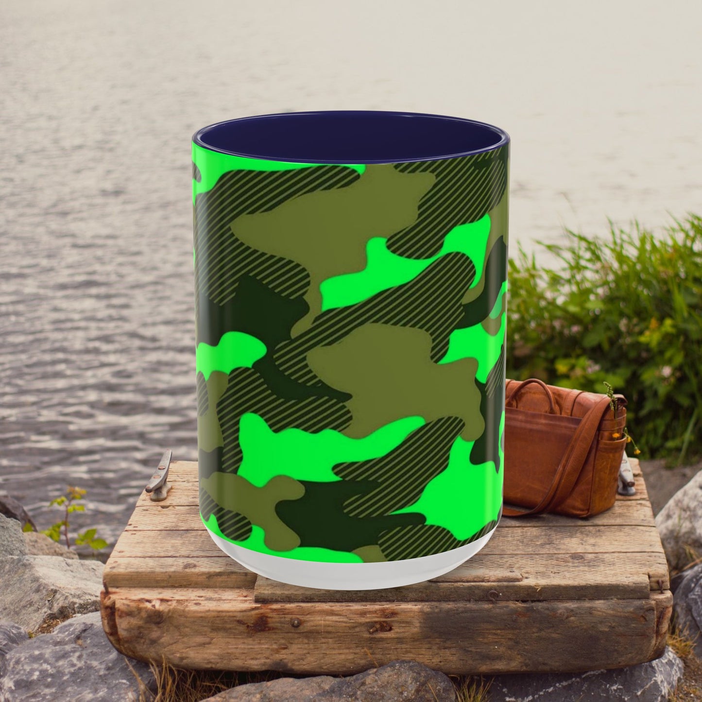 Accent Coffee Mug (11, 15oz)_ N2 Series SPW ACMUG PT2WW004_ Limited Edition Mug by WesternWaves: