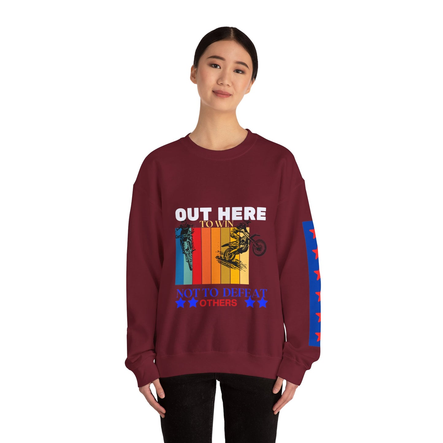 Unisex Heavy Blend™ Crewneck Sweatshirt_ N2 Sports Series SPW UHBCSS PT2WW004_ Limited Edition ‘Zeztz’ Brand Sports Elementz by WesternWaves: