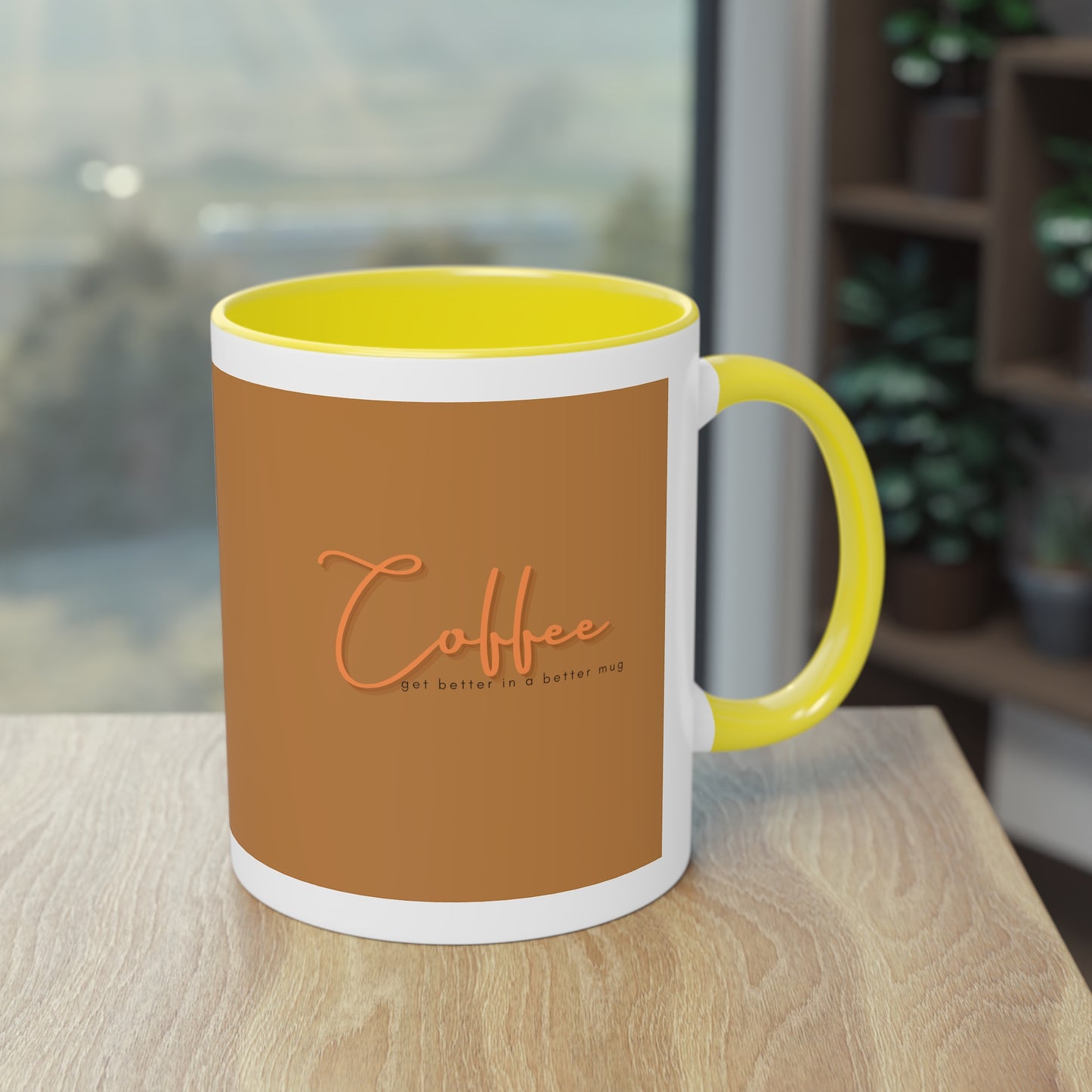 Two-Tone Coffee Mug, 11oz_ N2 Series TTCMUG PT2WW001_ Limited Edition Sipping Experience Both Pleasurable & Convenient by WesternWaves: