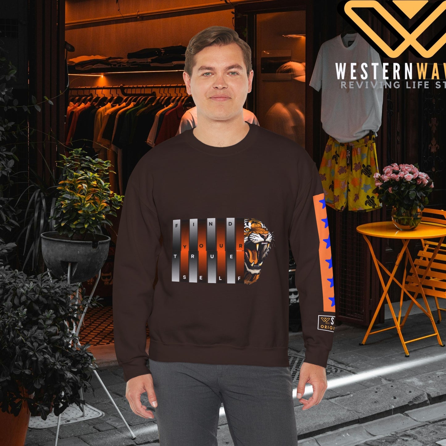 Unisex Heavy Blend™ Crewneck Sweatshirt_ N2 Series SPW UHBCSS PT2WW011_ Limited Edition Pure Luxury  By WesternWaves: