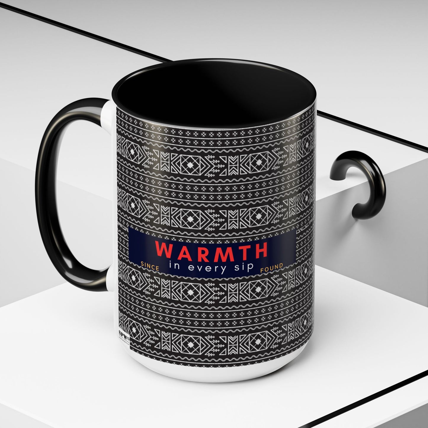 Accent Coffee Mug 11, 15oz_ N2 Series SPW ACM11OZ PT2WW007_ Vibrant Limited Edition Design by WesternWawes: