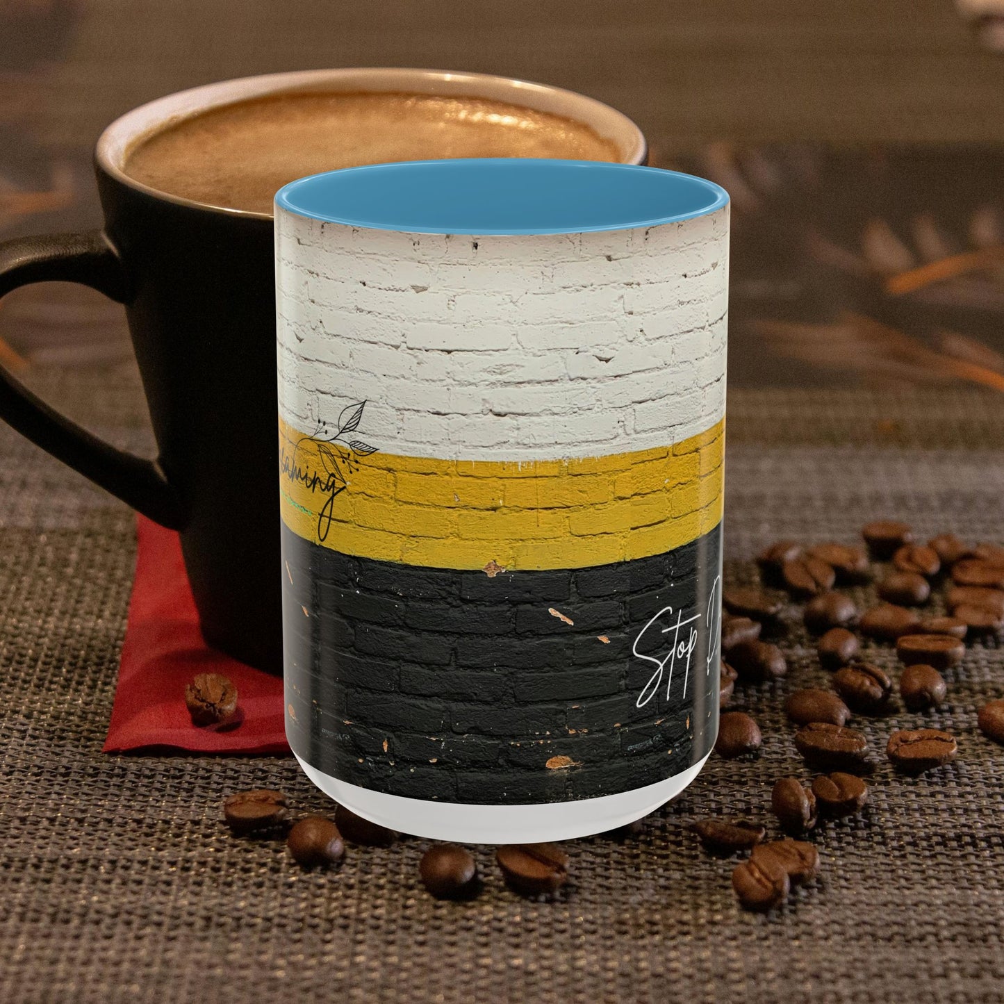 Accent Coffee Mug 11, 15oz_ N2 Series SPW ACM11OZ PT2WW012_ Limited Edition Perfect Blend of Style by WesternWaves: