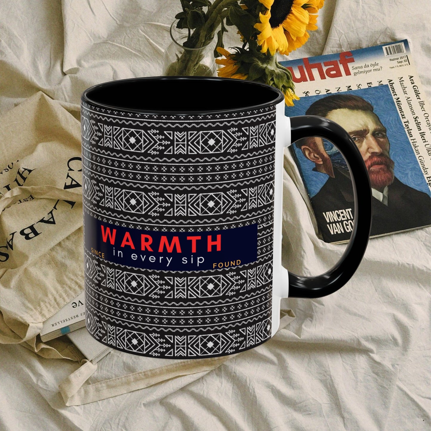 Accent Coffee Mug 11, 15oz_ N2 Series SPW ACM11OZ PT2WW007_ Vibrant Limited Edition Design by WesternWawes: