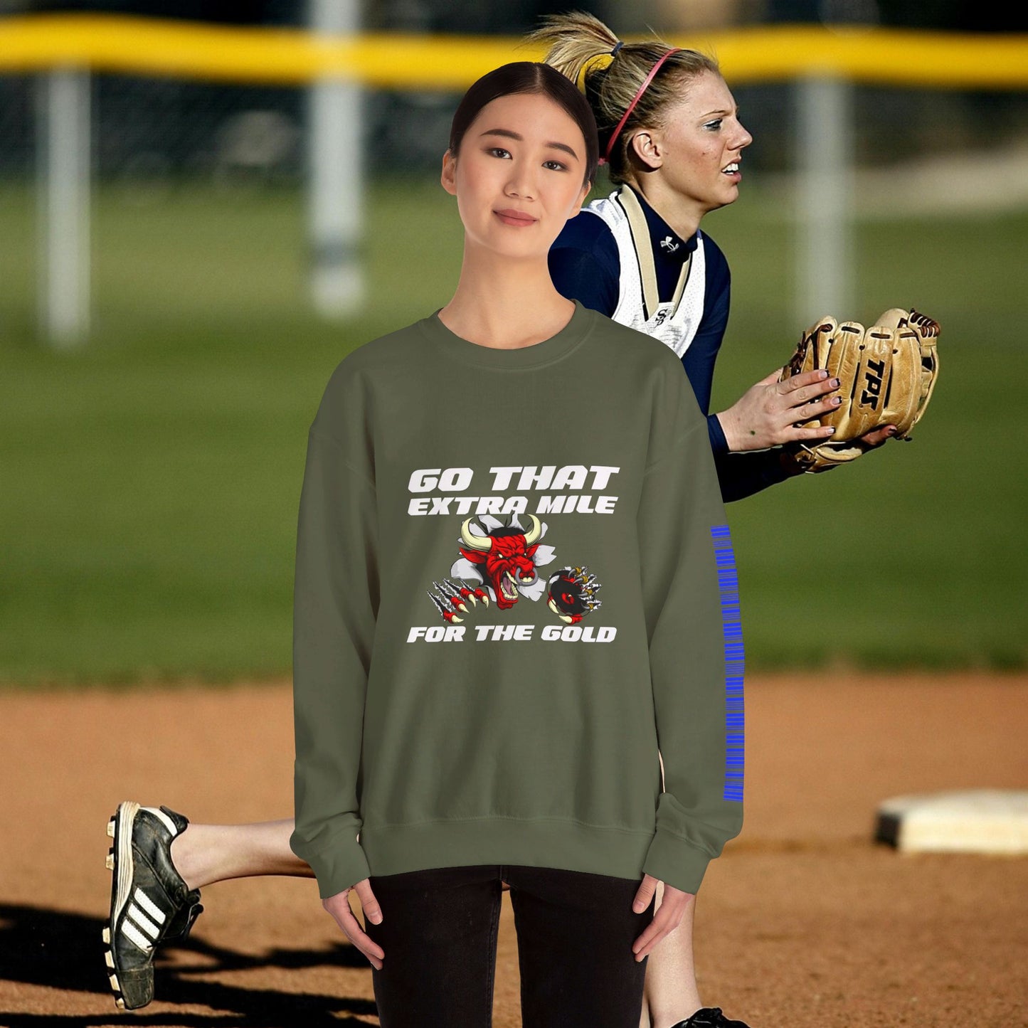 Unisex Heavy Blend™ Crewneck Sweatshirt_ N2 Sports Series SPW UHBCSS PT2WW005_ Limited Edition ‘Zeztz’ Brand Sports Elements by WesternWaves: