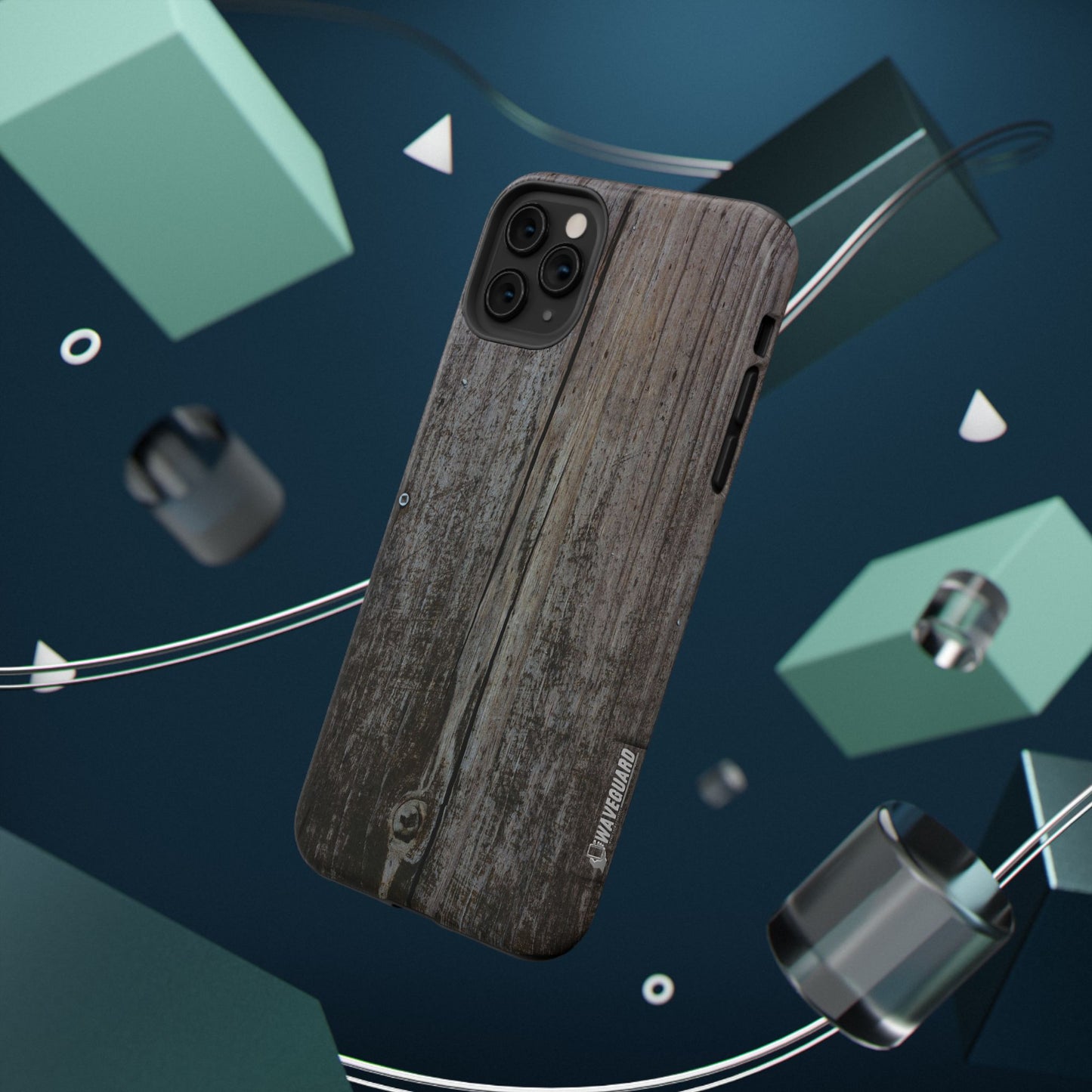Impact-Resistant Tough Cases_ iPhone Case_ Series N8+ TCPCASE PT2WW006_ Limited Edition  Wooden Grain Phone Case for iPhones by WesternWaves: