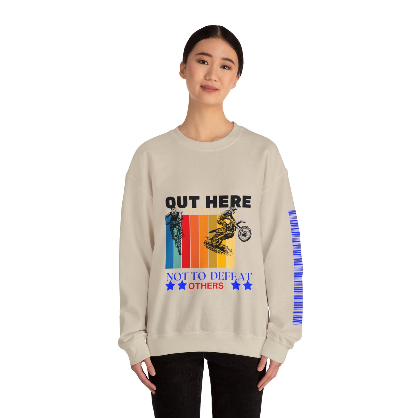 Unisex Heavy Blend™ Crewneck Sweatshirt_ N2 Sports Series SPW UHBCSS PT2WW003_ Limited Edition ‘Zeztz’ Brand Sports Elementz by WesternWaves: