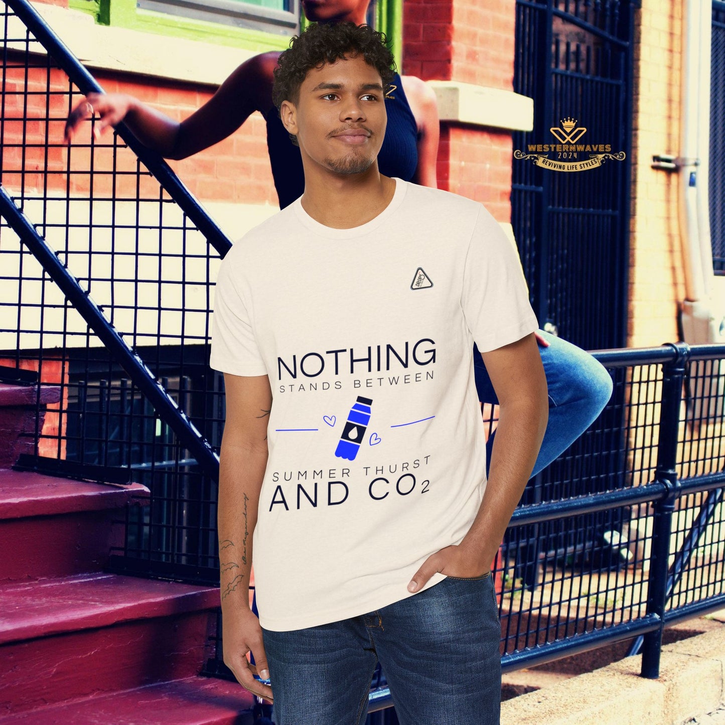 Eco-Friendly Unisex T-Shirt_ N7* Series ECOFUSTS PT2WW001_ Limited Edition Eco-Friendly T-Shirt by WesternWaves:
