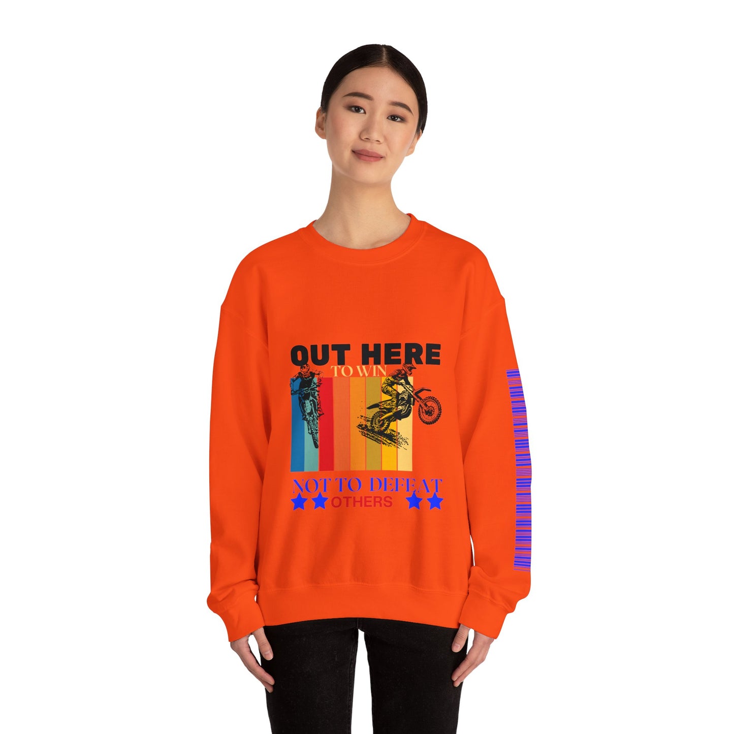 Unisex Heavy Blend™ Crewneck Sweatshirt_ N2 Sports Series SPW UHBCSS PT2WW003_ Limited Edition ‘Zeztz’ Brand Sports Elementz by WesternWaves: