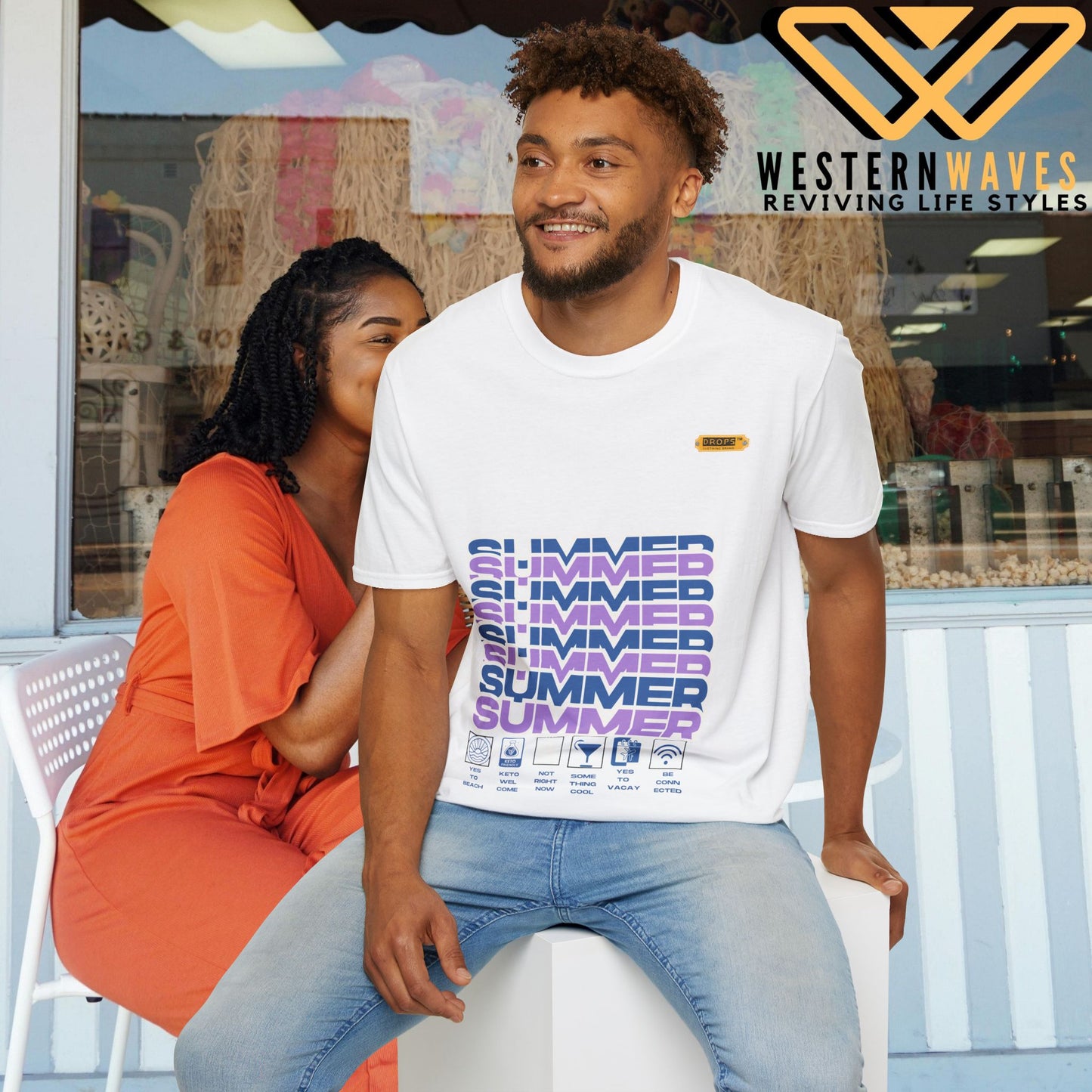 Unisex Softstyle T-Shirt_ N2* Series SPW USSTS FT2WW010_ Redefine Relaxation Limited Edition by WesternWaves:
