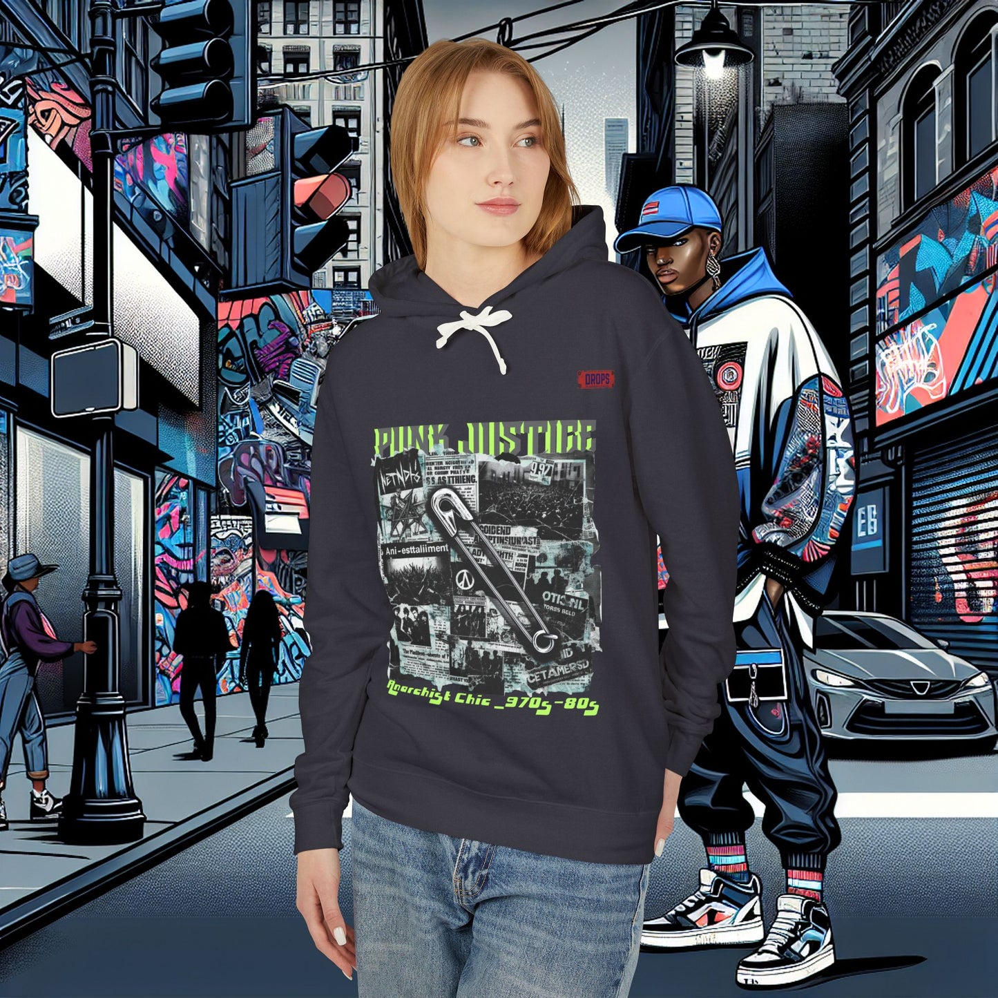 Punk Justice Unisex Lightweight Hoodie_ 01 Sep 2025_ Retro Punk Sweatshirt, 80s Inspired Hooded Sweatshirt, Streetwear Fashion Hoodie, Casual [...]